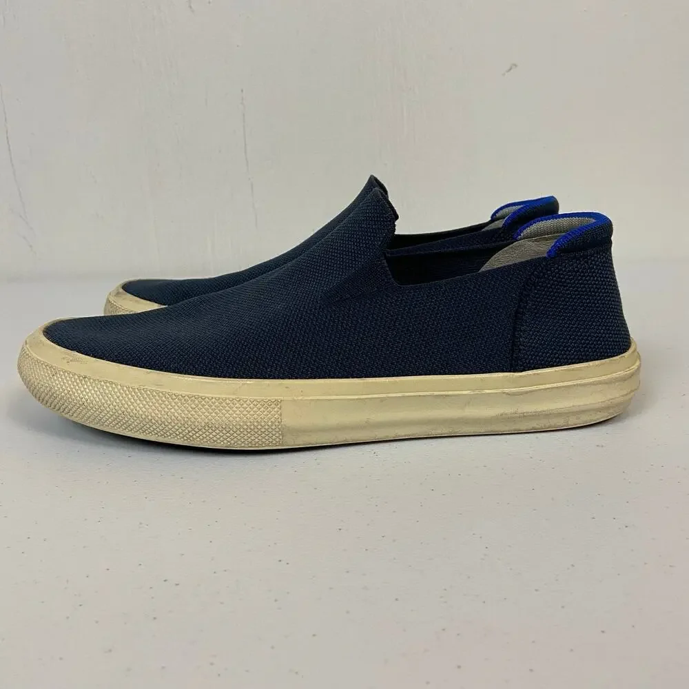 Rothy's The Original Slip On Sneaker Shoes Unisex M9 W10.5 Navy Blue Casual